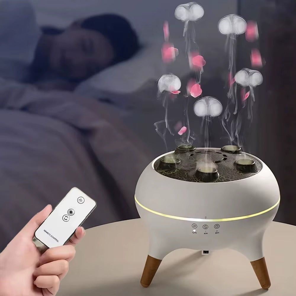 Jellyfish Aroma Diffuser – 250ml Ultrasonic with Remote & 7-Color Lights