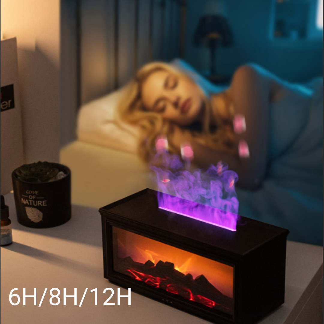 Fireplace Flame Aroma Diffuser — Create Cozy Ambiance, Relax & Sleep Better