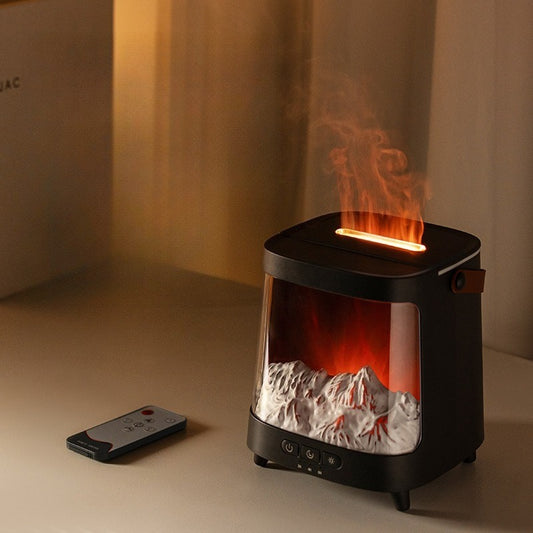 Aurora Flame Aroma Diffuser– 200ml Ultrasonic with Remote & Timer