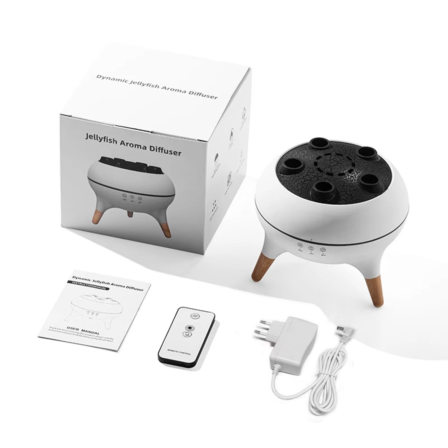 Jellyfish Aroma Diffuser – 250ml Ultrasonic with Remote & 7-Color Lights