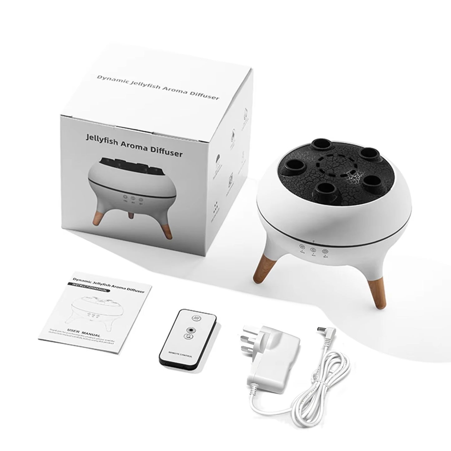 Jellyfish Aroma Diffuser – 250ml Ultrasonic with Remote & 7-Color Lights