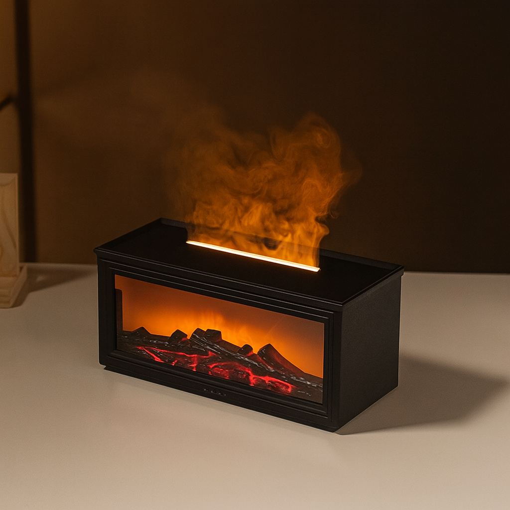 Fireplace Flame Aroma Diffuser — Create Cozy Ambiance, Relax & Sleep Better